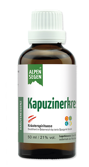 Alpensegen® Kapuzinerkresse Kräuterspirituose (50 ml)
