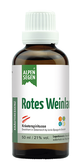 Alpensegen® Rotes Weinlaub Kräuterspirituose (50 ml)