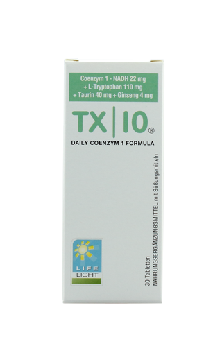TX | 10, Coenzym1 - NADH 22mg + L-Tryptophan