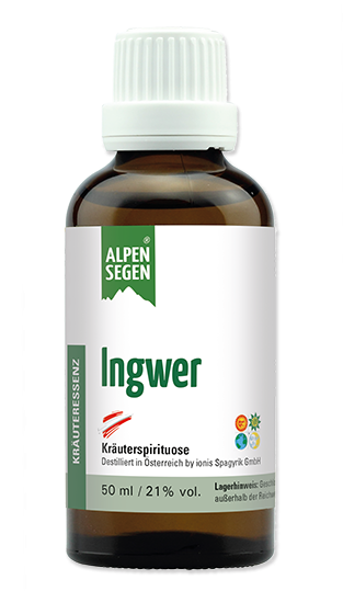 Alpensegen Ingwer Kräuterspirituose (50 ml)